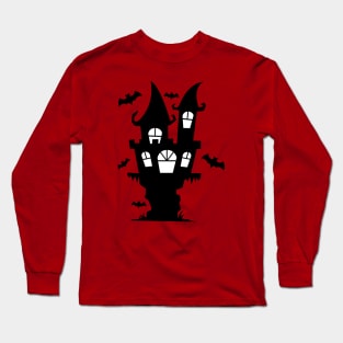 halloween fun spooky castle Long Sleeve T-Shirt
